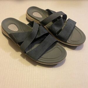 Dr. Scholl’s Gel Cushion Daytona Blue Comfort Support Sandals Women’s Sz…